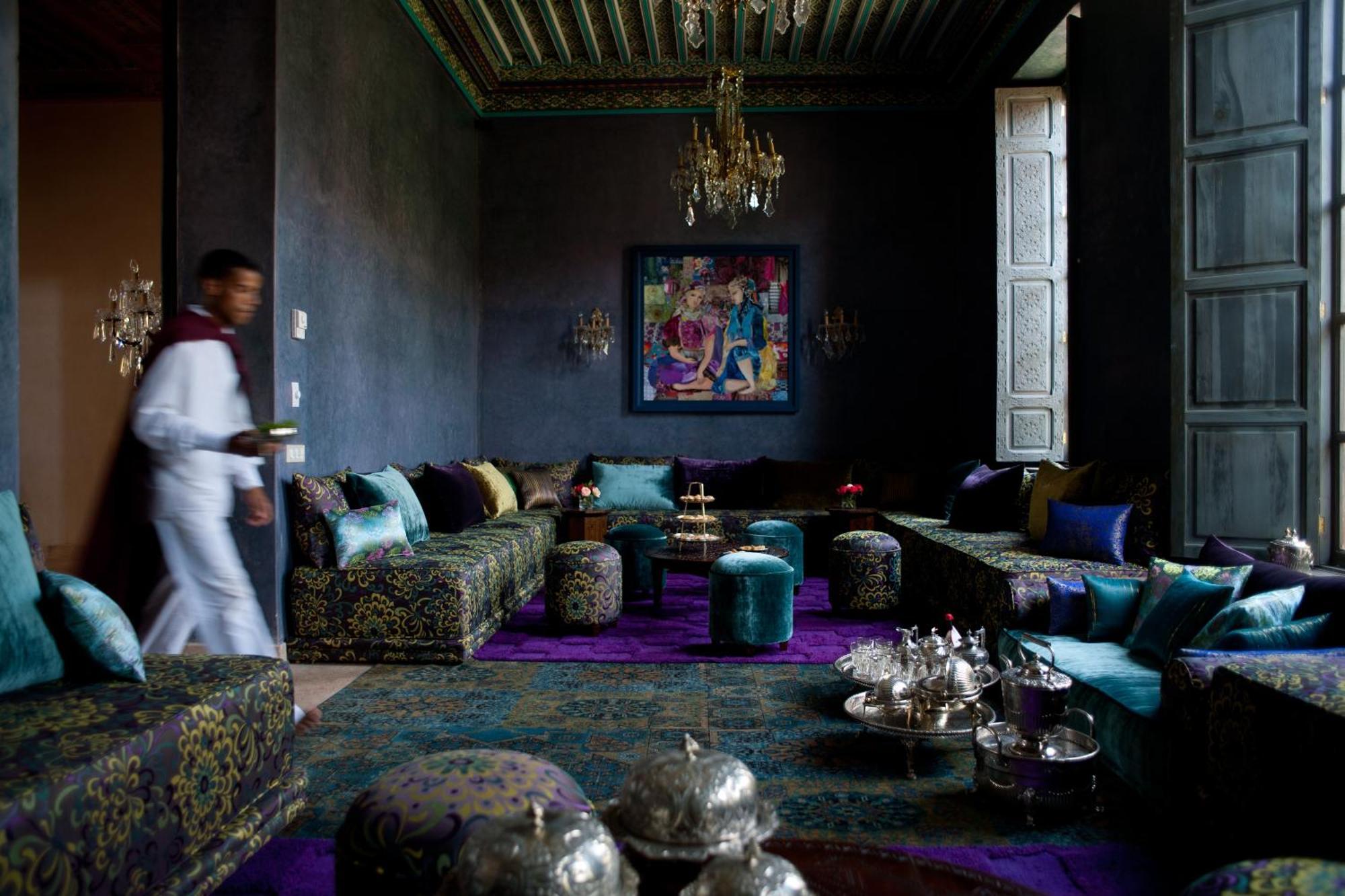 티그미자 스위트 앤 파빌리온 호텔 Ouled Jelal 외부 사진 The living room at the Hotel Majorelle