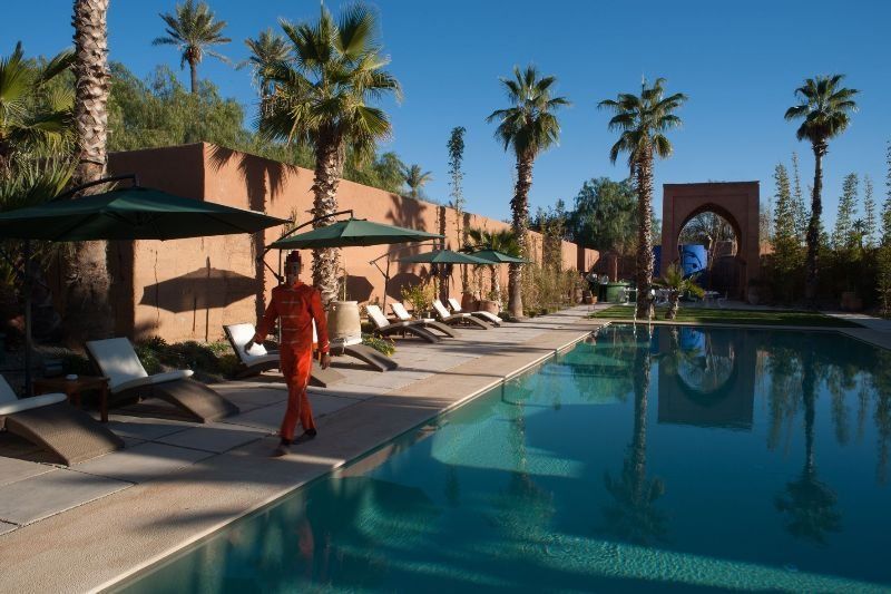 티그미자 스위트 앤 파빌리온 호텔 Ouled Jelal 외부 사진 The swimming pool at the Ouarzazate hotel