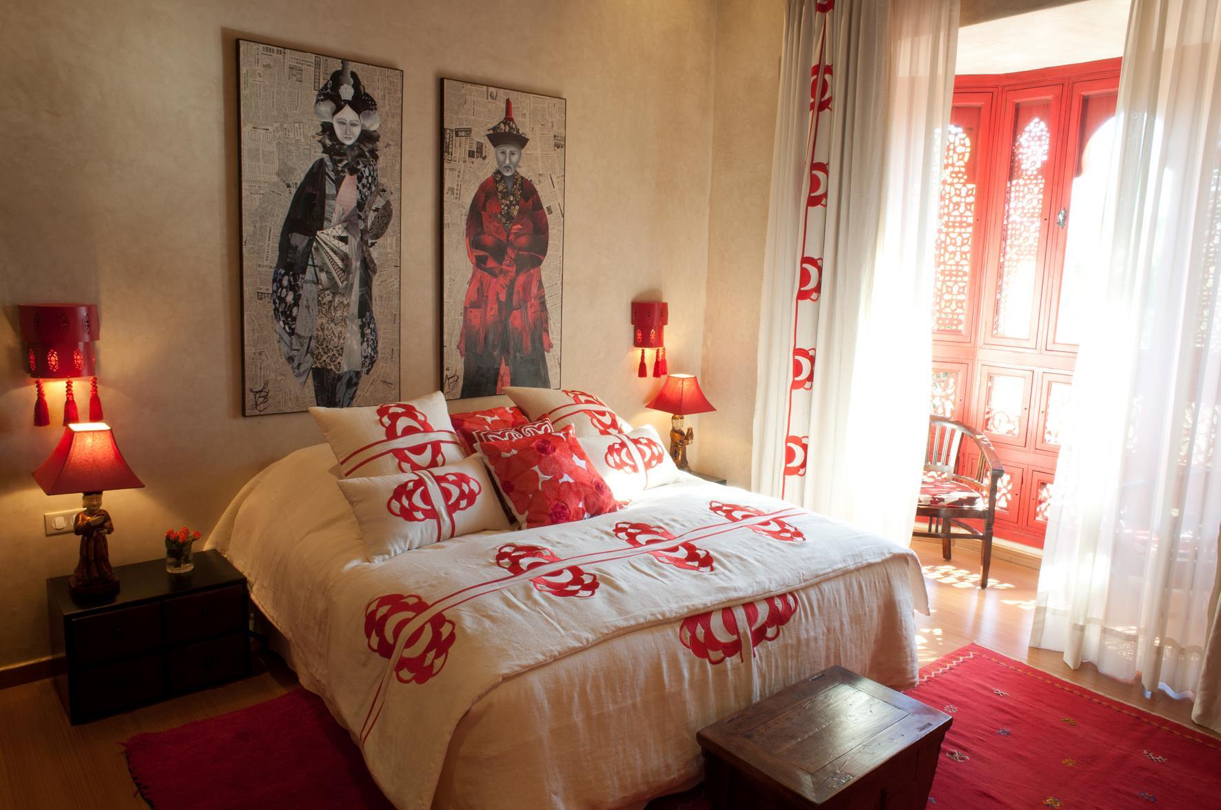 티그미자 스위트 앤 파빌리온 호텔 Ouled Jelal 외부 사진 A bedroom at the hotel